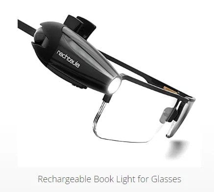 Rechargeable Book Light for Glasses