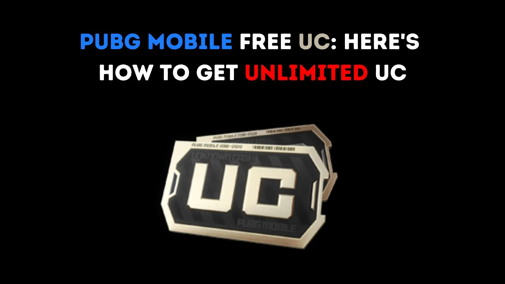PUBG Mobile Free UC: