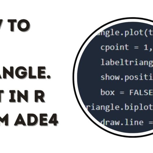 How to Use triangle.plot in R From ADE4​