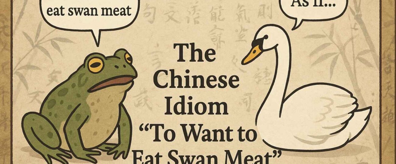The Swan in Chinese What It Means to “Want to Eat Swan Meat” 