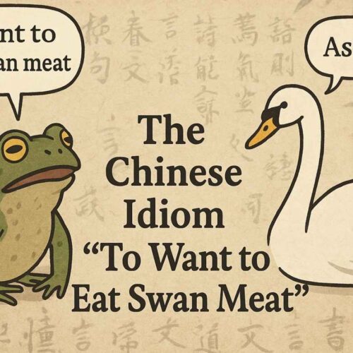 The Swan in Chinese: What It Means to “Want to Eat Swan Meat”