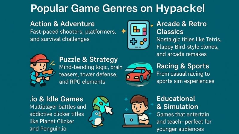 Popular Game Genres on Hypackel