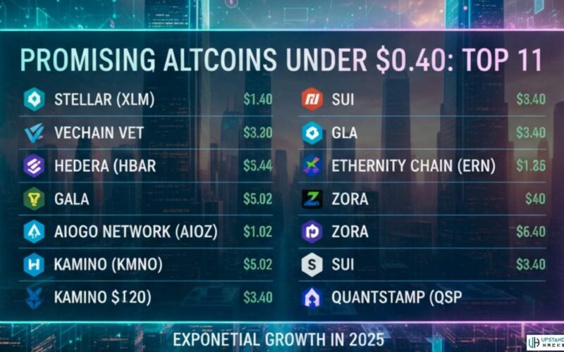 11 Top Promising Altcoins Under $0.40 to Watch Now