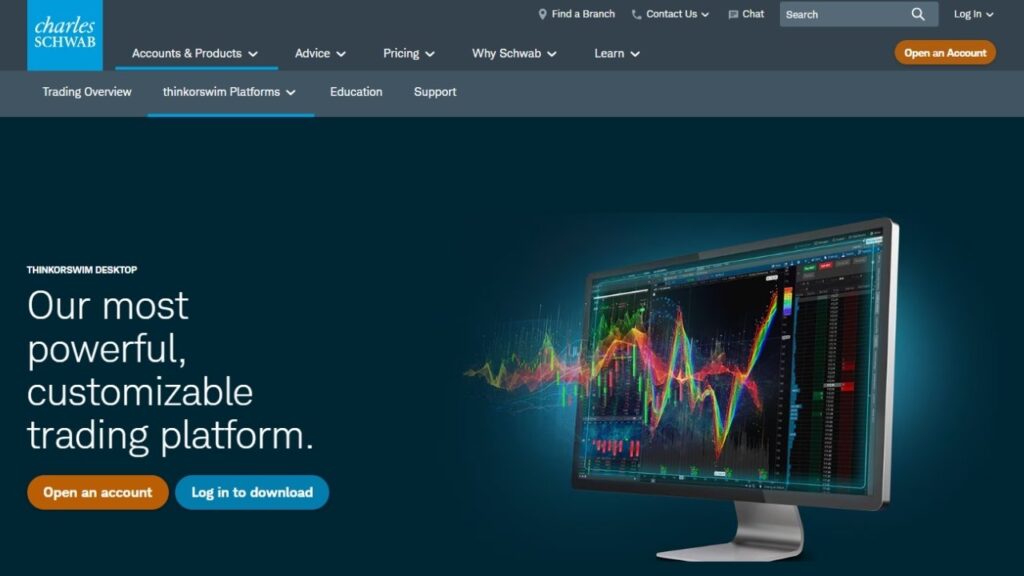 1. Charles Schwab / thinkorswim (ToS)