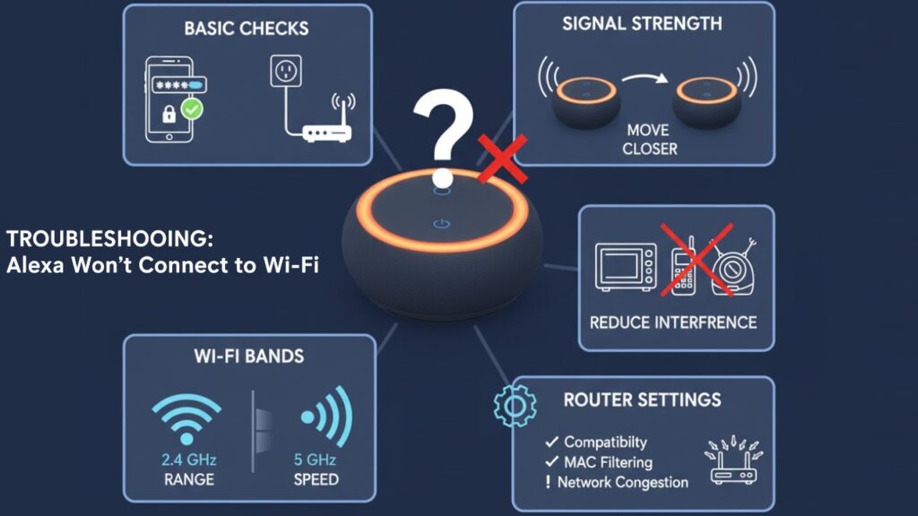 Troubleshooting: Alexa Won't Connect to Wi-Fi
