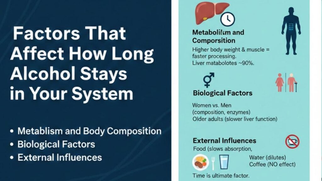 Factors That Affect How Long Alcohol Stays in Your System
