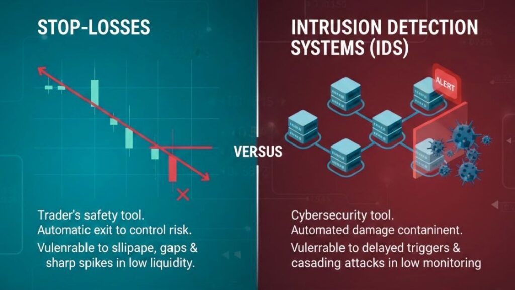 Stop-Losses Versus Intrusion Detection Systems