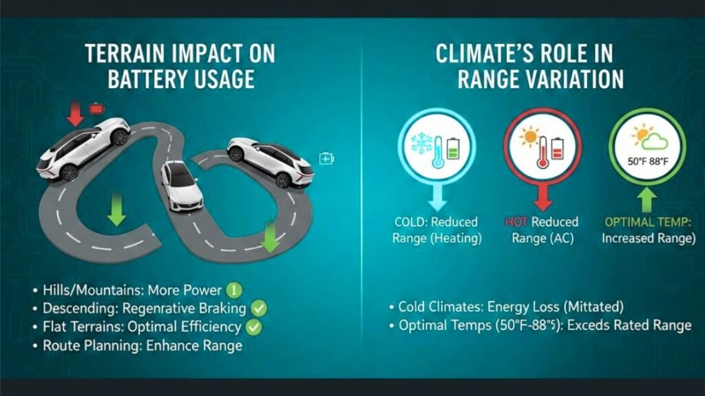 How Terrain and Climate Interact With Driving Modes